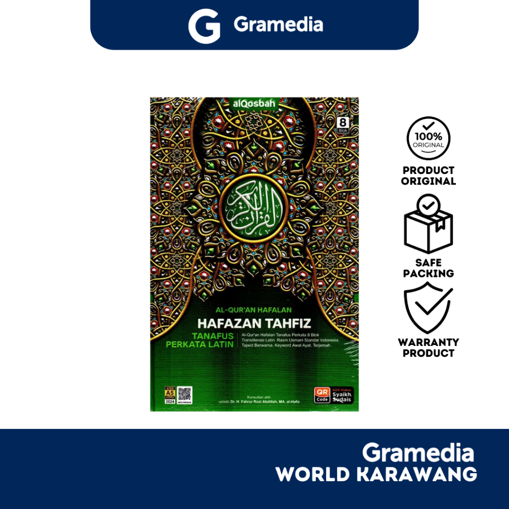 Gramedia Karawang - Buku Kitab Suci -  Al Qur'an Qosbah Hafazan Tanafus Perkata Latin A5 - Tim Cordo