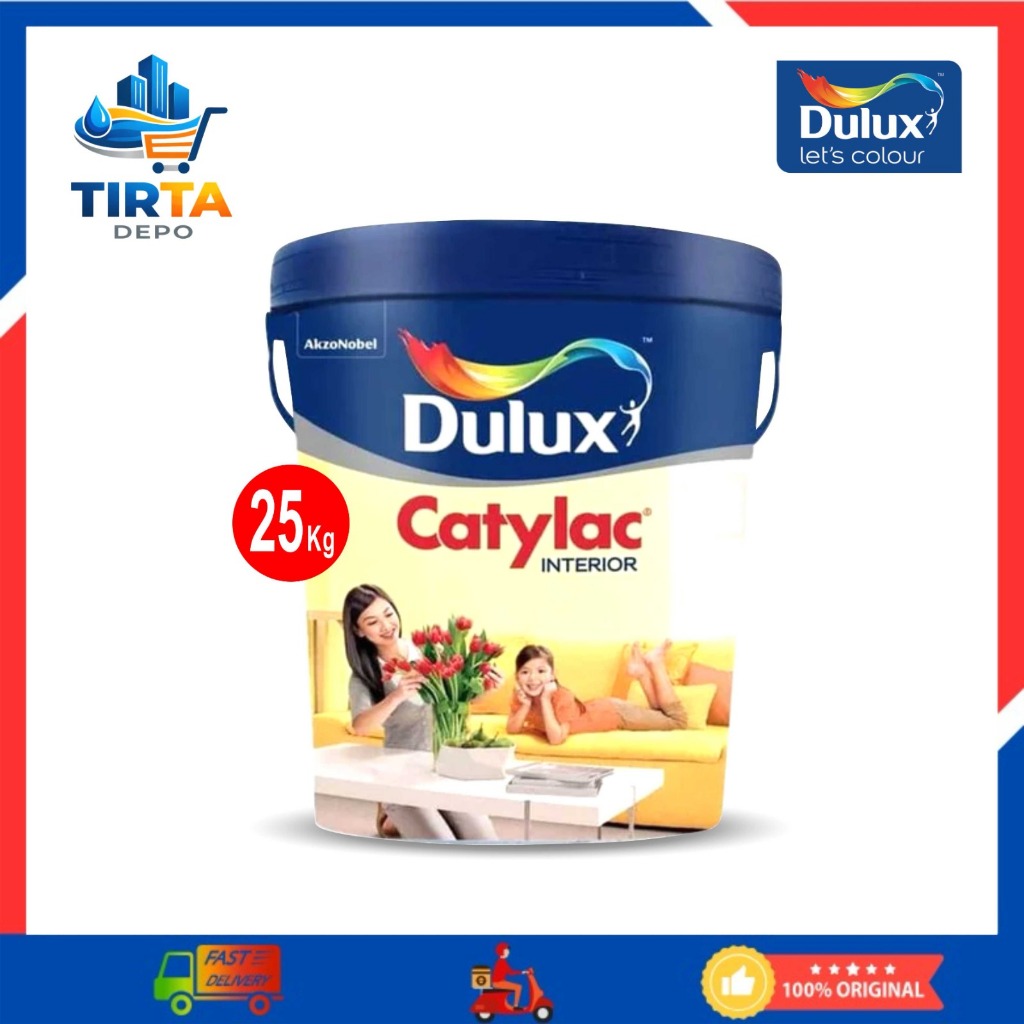 Dulux Catylac Cat Tembok Interior 25 Kg Cat Dinding Dalam Warna Cerah Tahan Lama