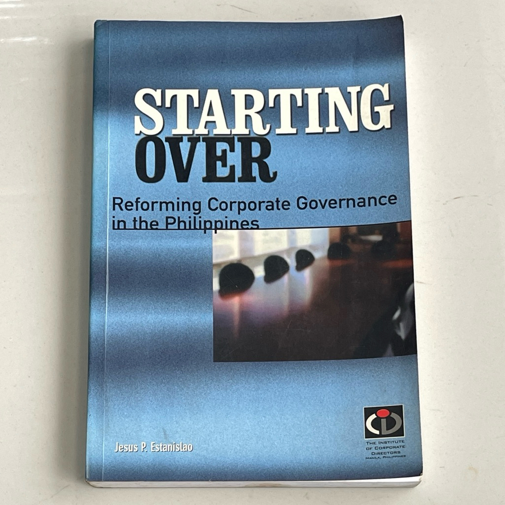 Buku STARTING OVER oleh JESUS P ESTANISLAO