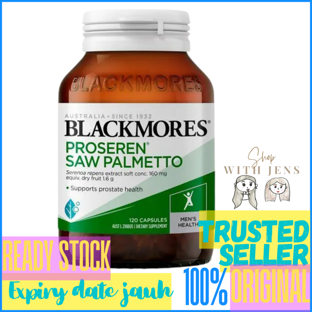 Blackmores Saw Palmetto Proseren 120 Capsules Untuk Kesehatan Prostate & Saluran Kemih Pria