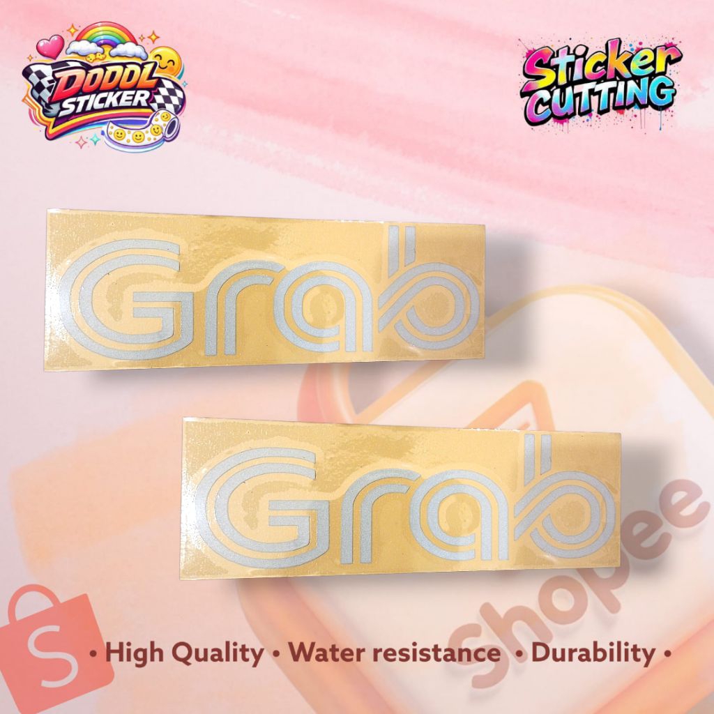 Sticker Cutting Grab Ojek Online Satuan