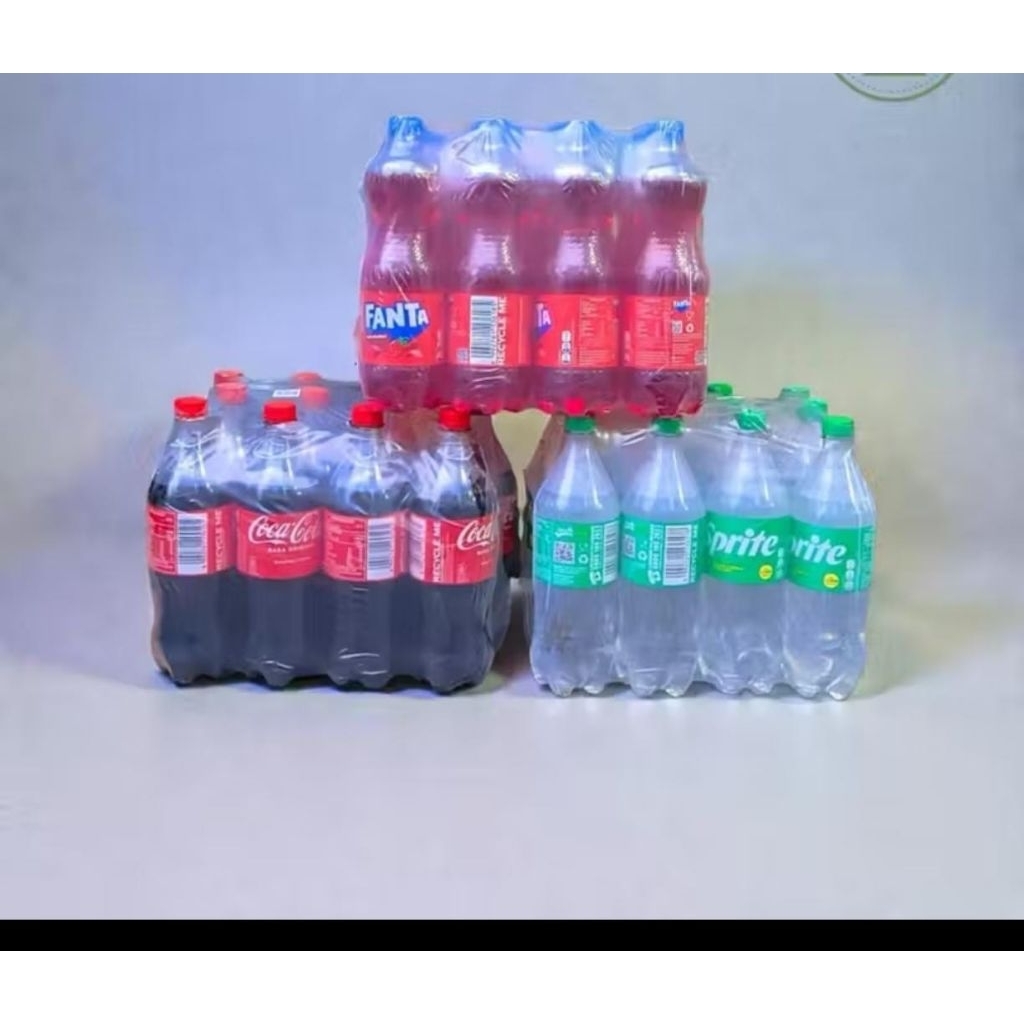 Fanta/Sprite/Cocacola 1 Liter 1 KRAT isi 12 botol