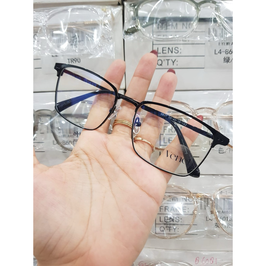 KACAMATA BESI NOSEPAD KOKOH ANTI RADIASI BLUERAY PHOTOCROMIC KODE 9837