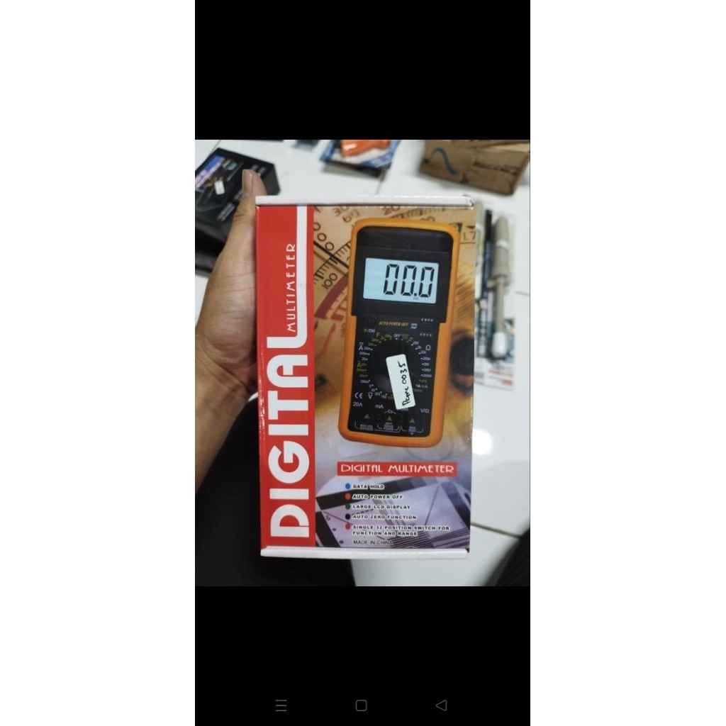 pcmc0035 multimeter multitester multi meter tester digital dt9205a dt 9205 a dt9205 9205a lengkap au
