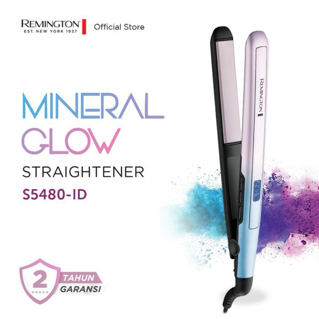 Remington preloved Catokan Pelurus Rambut Mineral Glow S5408
