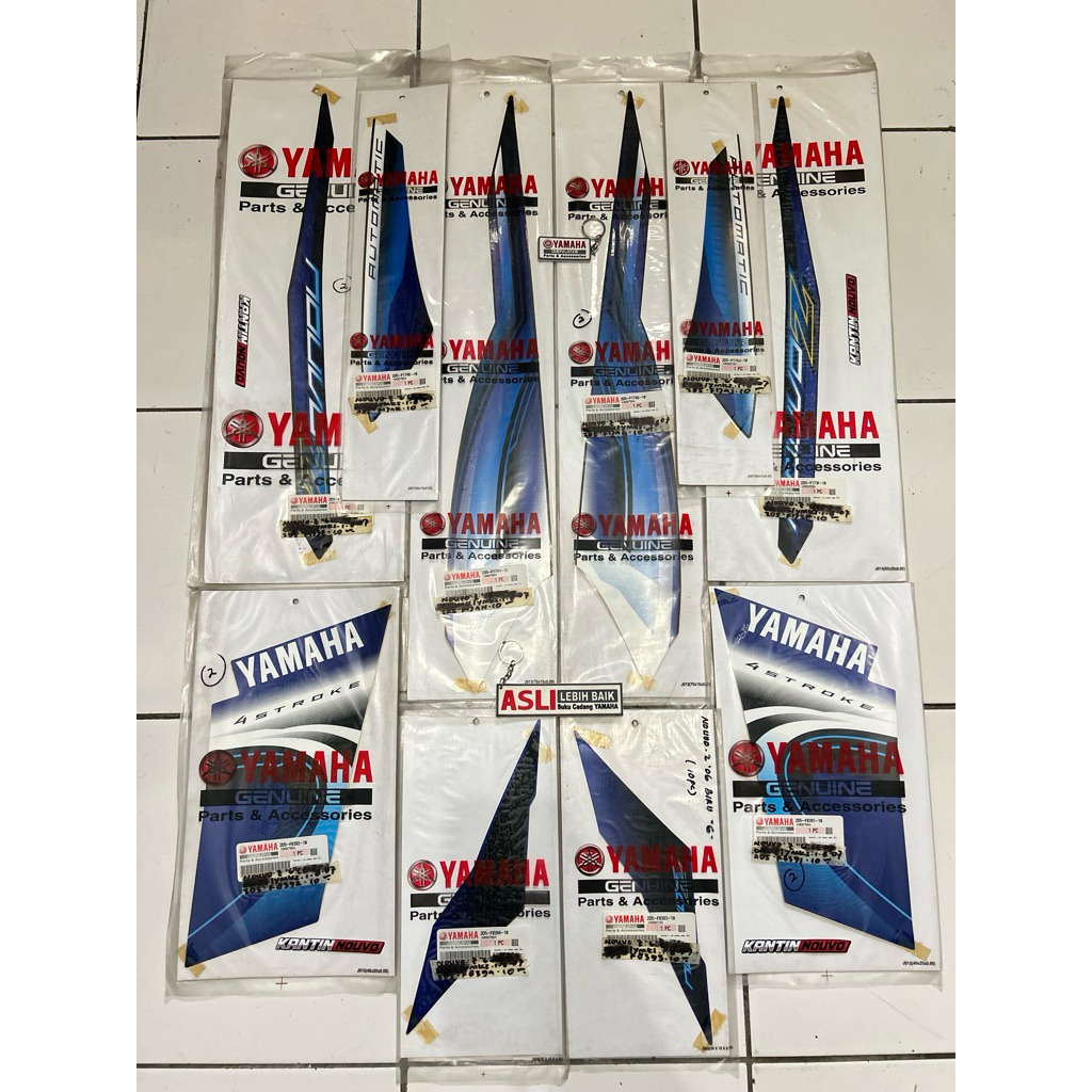 Striping Nouvo Z Biru Hitam 2007 Original Yamaha Graphic gambar stiker Nouvo Z lama