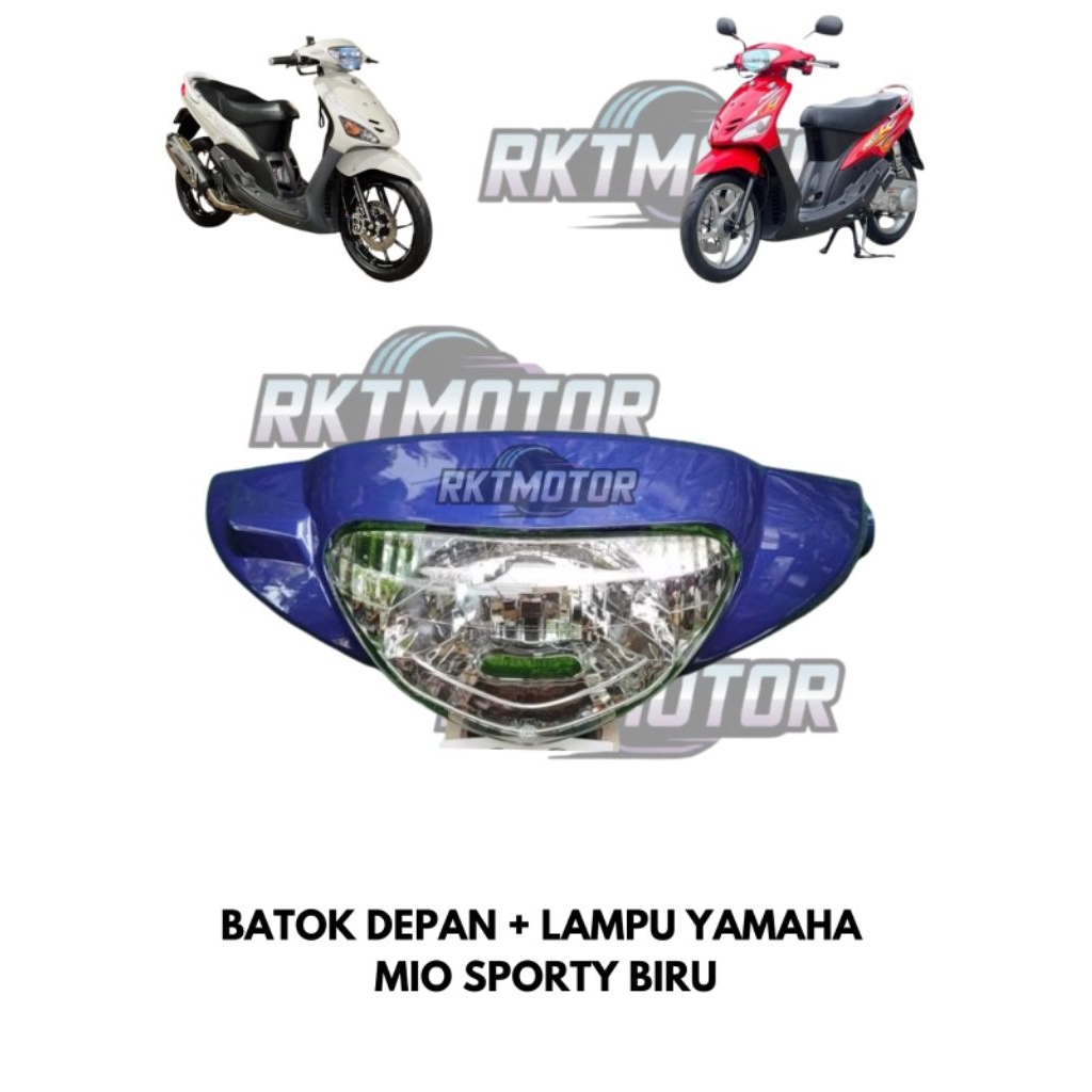 BATOK DEPAN + LAMPU YAMAHA MIO SPORTY BIRU // BATOK DEPAN LAMPU MIO LAMA MIO SPORTY