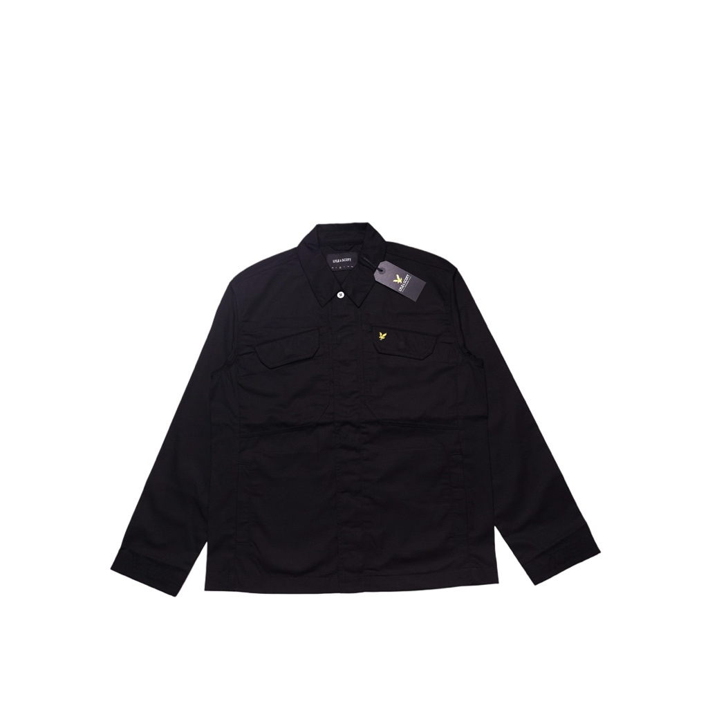 Lyle and Scott Multi Pocket Overshirt Jacket black
