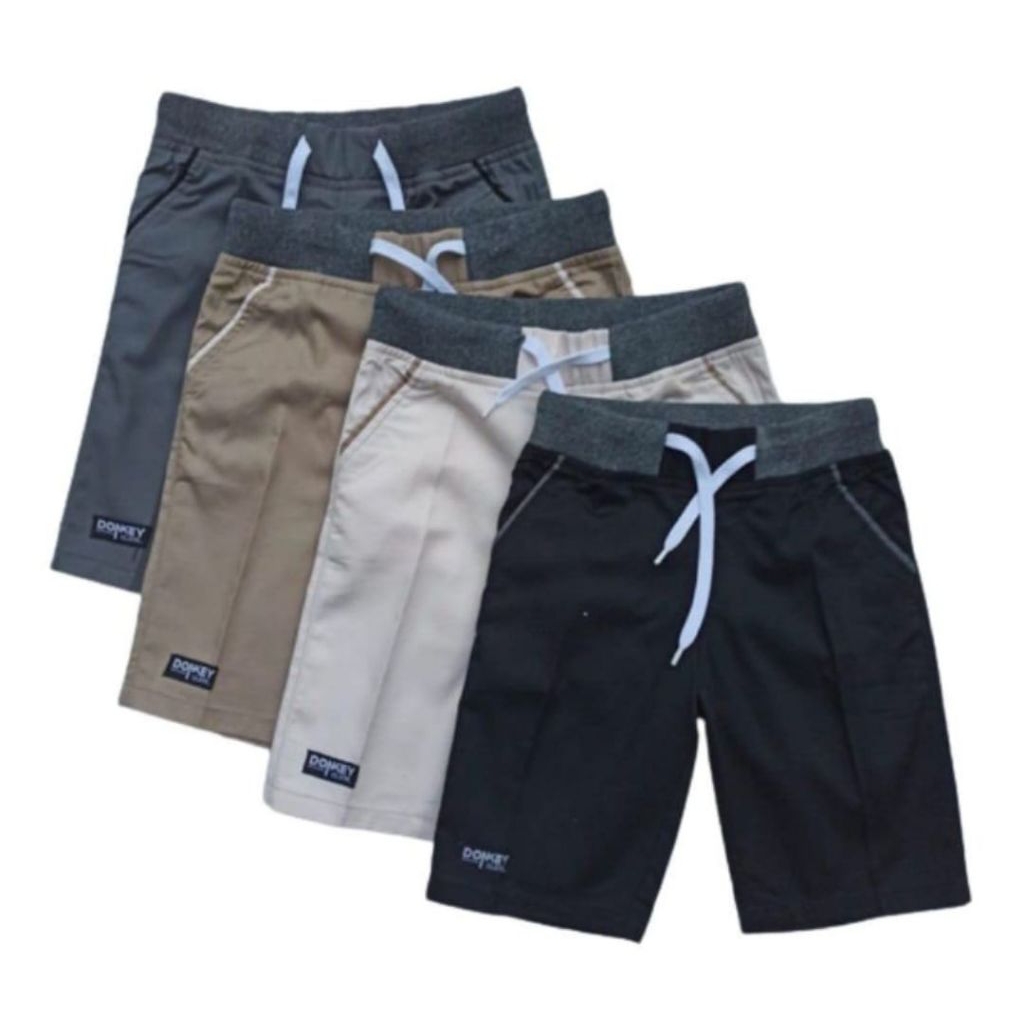 [Bisa COD] Celana Chinos Pendek Pria Dewasa RIB Pants Kolor Santai