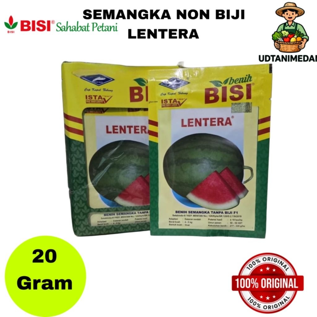 Benih Semangka Non Biji Lentera isi 20 Gram