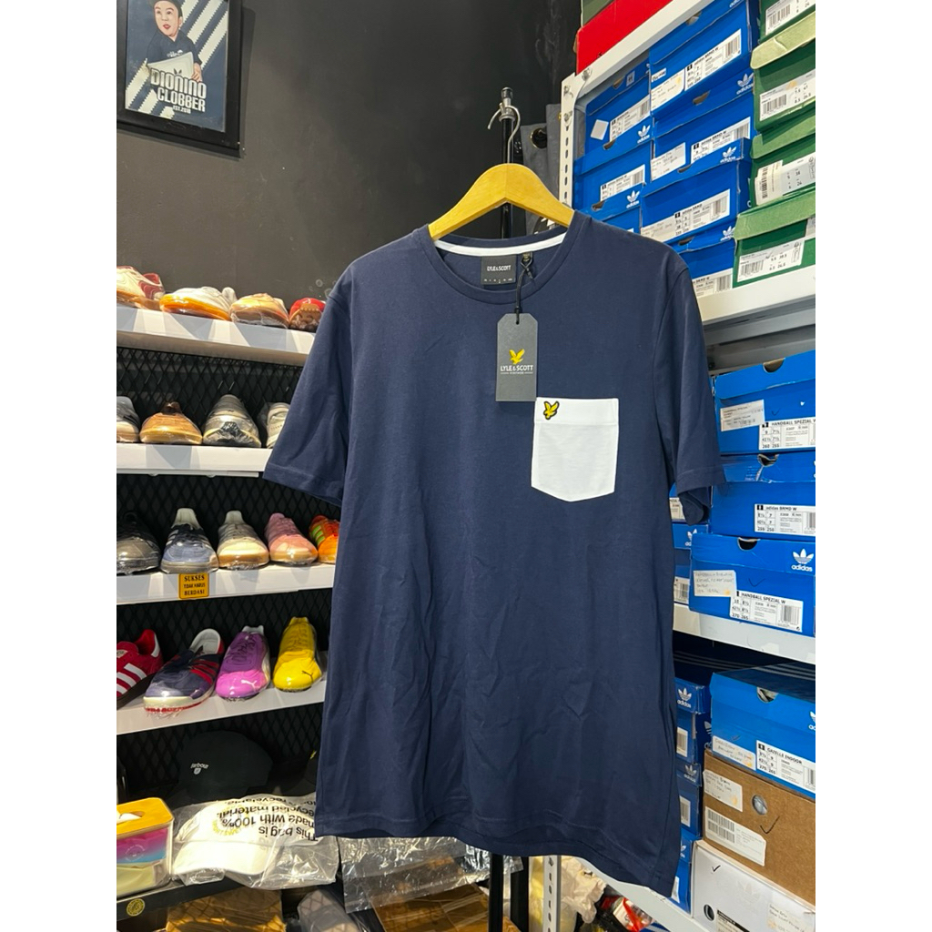 Tshirt Lyle And Scott Pocket Navy White Originals
