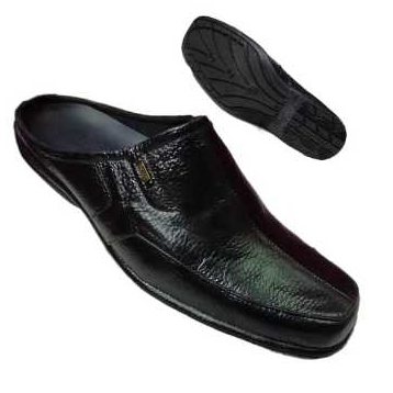 Sepatu Selop Pria Kulit Asli Elegan/ Sandal Selpatu Cowok Bustong Nyaman Dipakai Seharian Anti Slip