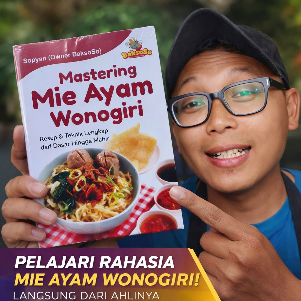 [BUKU RESEP MIE AYAM] Mastering Mie Ayam Wonogiri - Buku Resep Rahasia Mie Ayam khas Wonogiri dari n