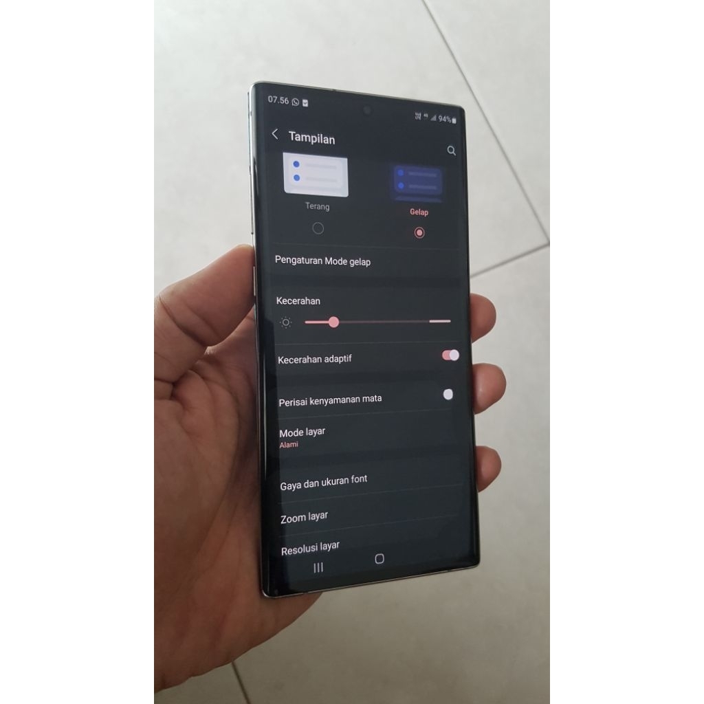 Lcd set frame samsung Note 10 plus ori copotan