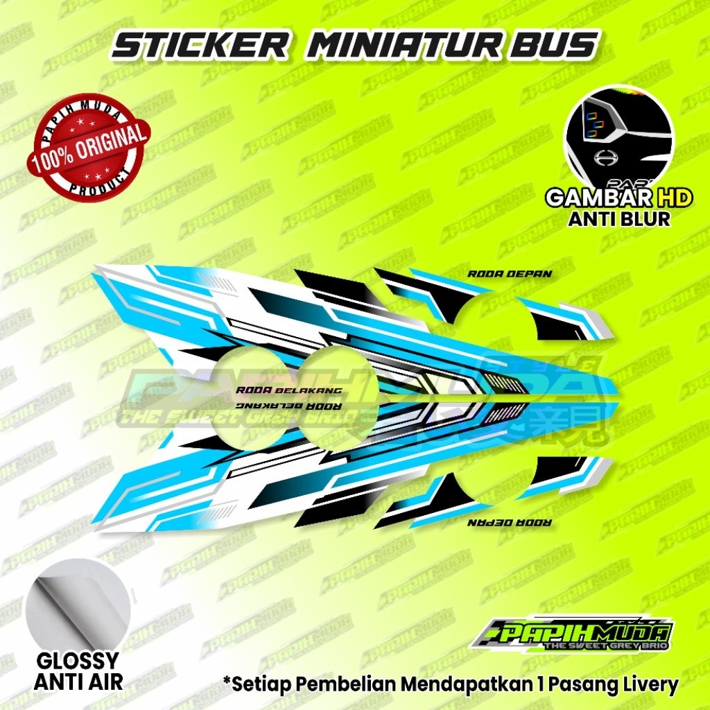 Sticker Livery Bus Tronton / Livery Miniatur Bus Tronton RKC