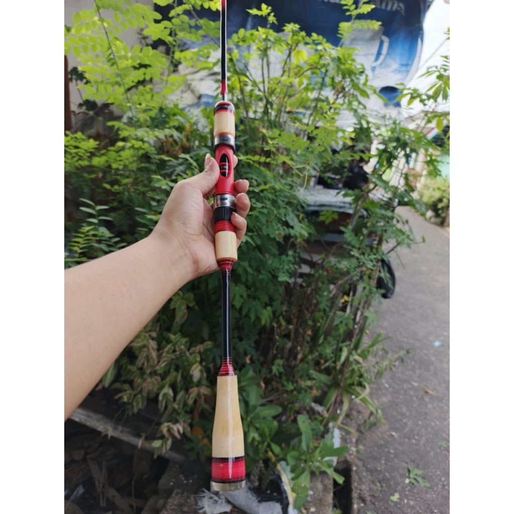 Japan style rainbow joran udang galah/Joran ikan/joran nila lele gabus joran fiber ultra light