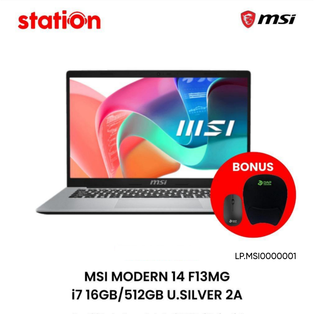 LAPTOP MSI MODERN 14 F1MG CORE i5 16GB-512GB GREY
