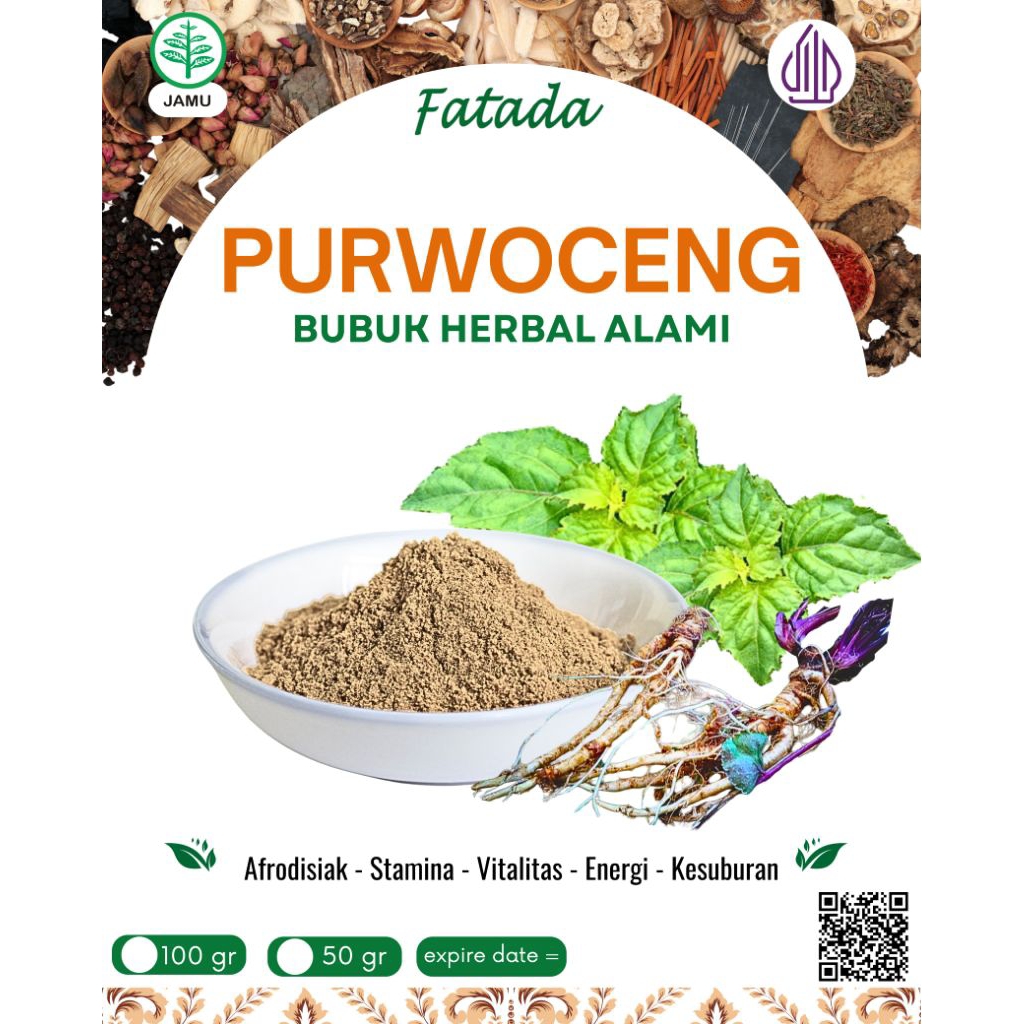 Purwoceng Bubuk. Bubuk purwoceng 100 gr