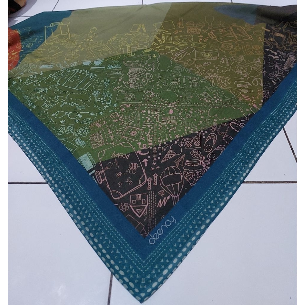 Preloved pl Deenay Original,, Deenay Voal Printed,, terawat