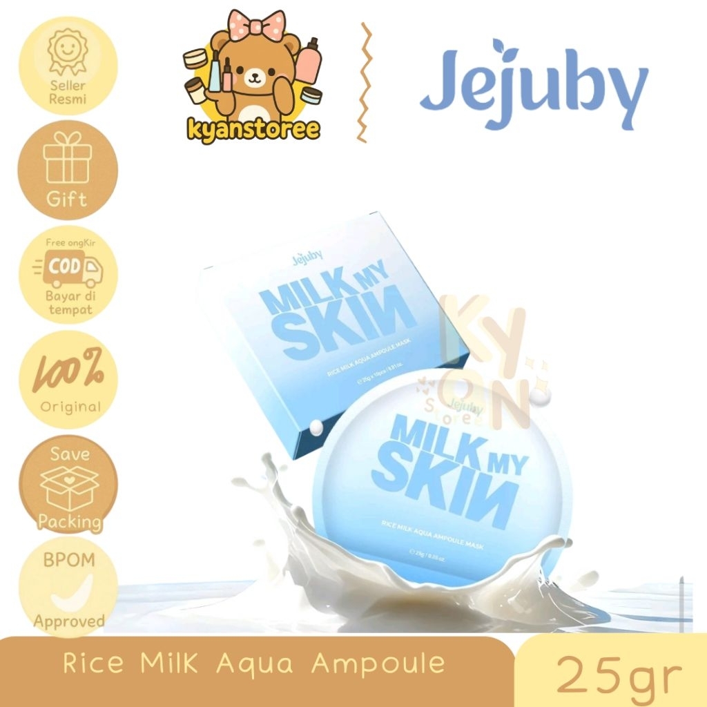 JEJUBY MILK MY SKIN RICE MILK AMPOULE MASK