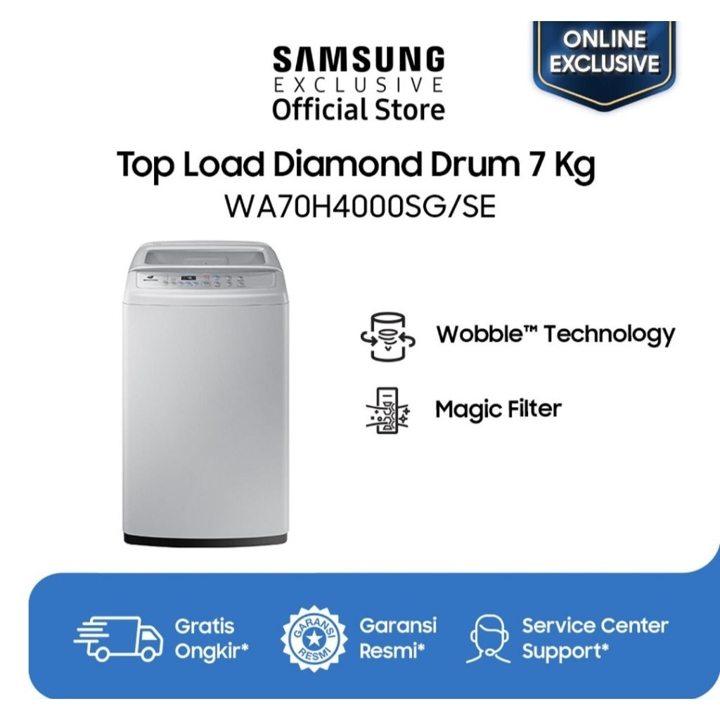 SALE MESIN CUCI SAMSUNG OTOMATIS 7 KG GRATIS ONGKIR SAMPAI CILACAP KOTA