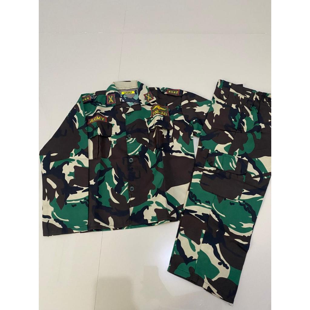 Baju PDL TNI Balotelli Semi Woll - Nyaman, Anti Luntur, Jahitan Rapi