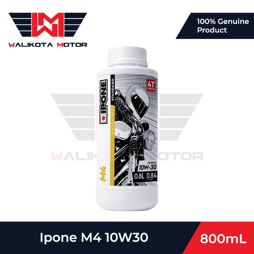 IPONE 4T M4 10W30 0.8L (800ML) - OLI MESIN MOTOR HARIAN CB150R CRF SONIC MEGA PRO ORIGINAL
