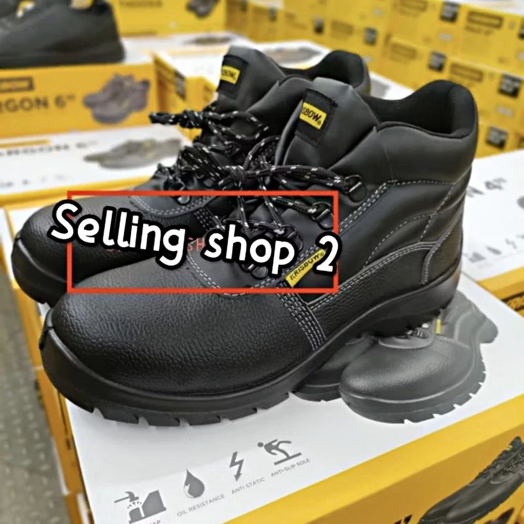 Sepatu Safety Krisbow ARGON 6" || Safety Shoes Krisbow ARGON 6" || Sepatu Safety ARGON 6" Ganti Arro