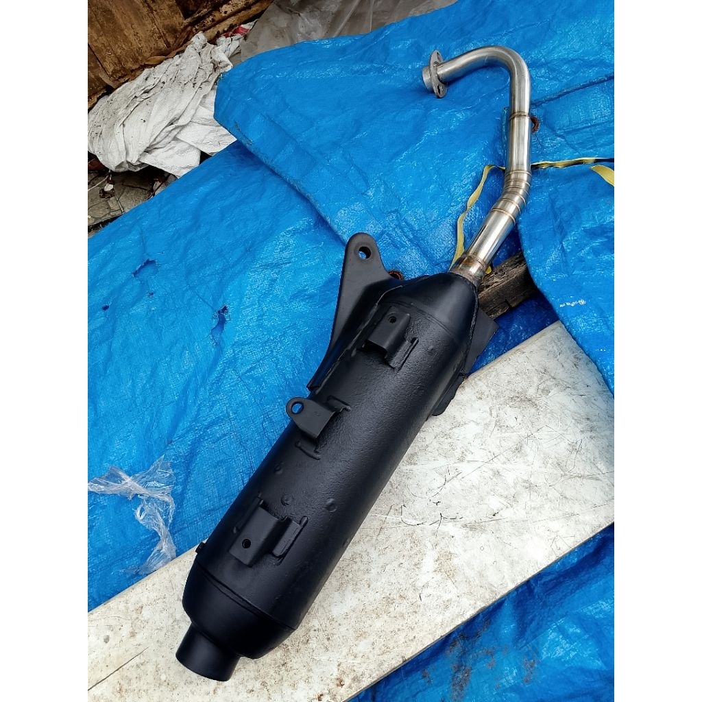 Knalpot Mio Bobok bass adem Ktm leher stenlis 26-28 for Mio 110cc up 150cc