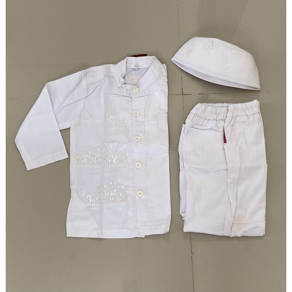 Rumah Dannis | Koko Putih Anak Laki Laki Grade B/ Defect/ Reject