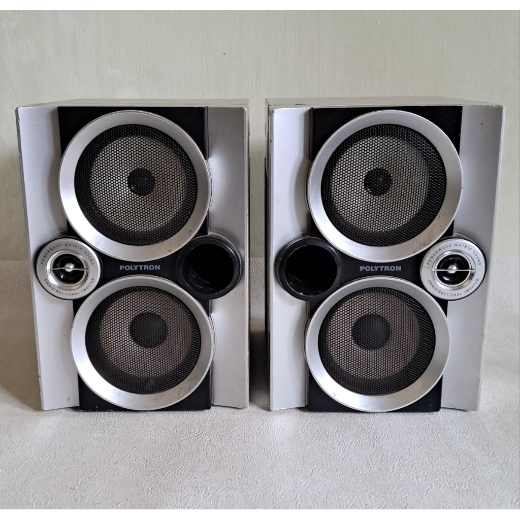 Sepasang Speaker Pasif Polytron Compo HiFi Second