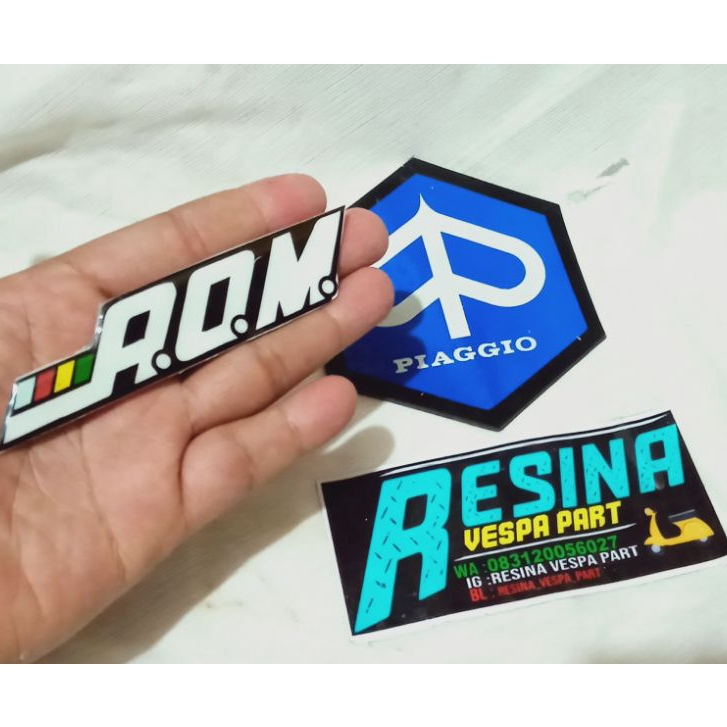 Emblem emblim tepong vespa strada aom