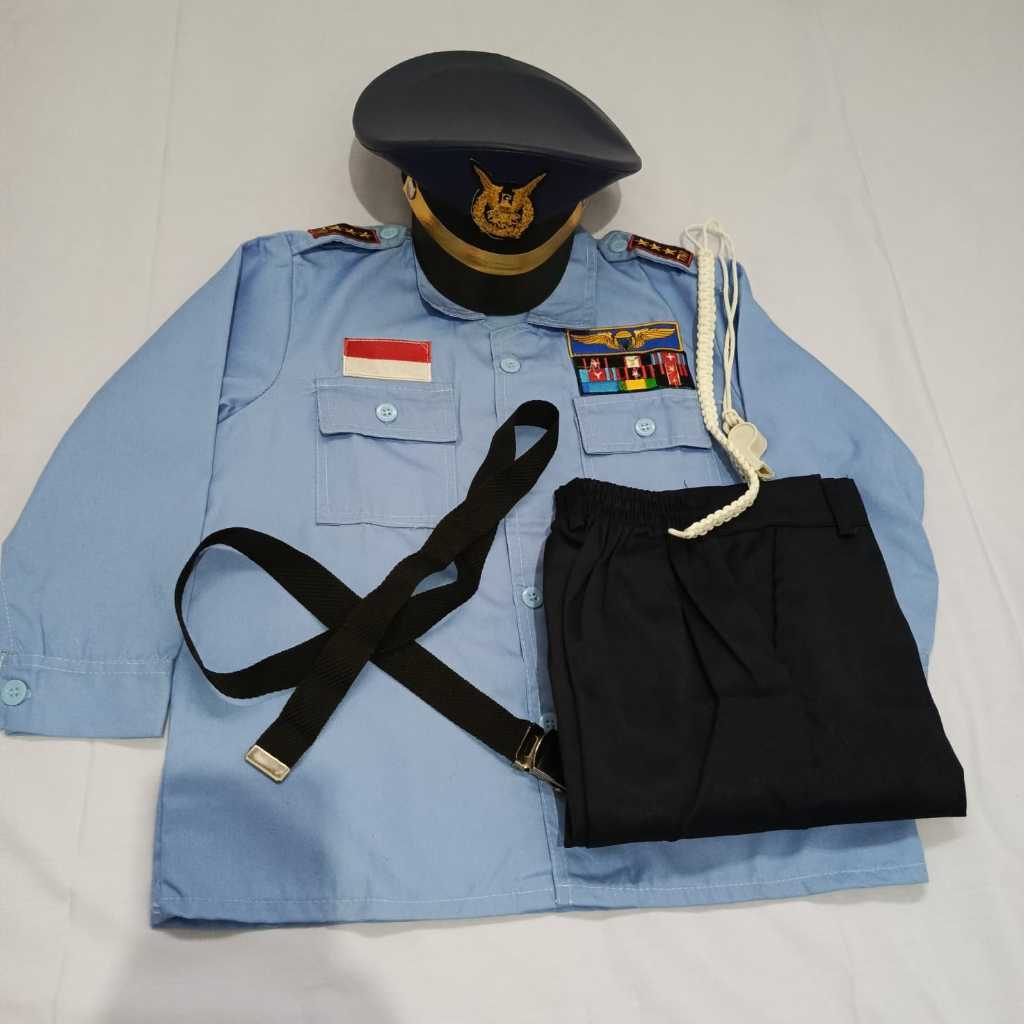 BAJU SERAGAM TNI AU ANAK TK PAUD / CUSTOM BAJU KARNAVAL