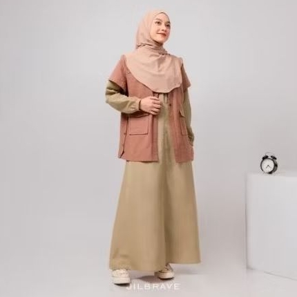 JILBRAVE || Aksha Dress | Sporty Casual Outfit |Gamis Outdoor | Boyish Style Dress