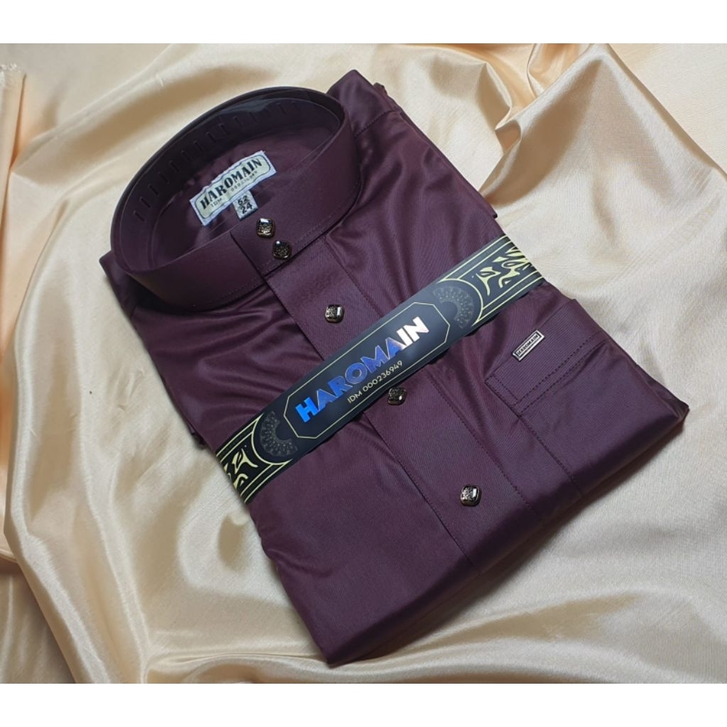 Jubah Haramain polos nonmanset/gamis Haramain/jubah fyp