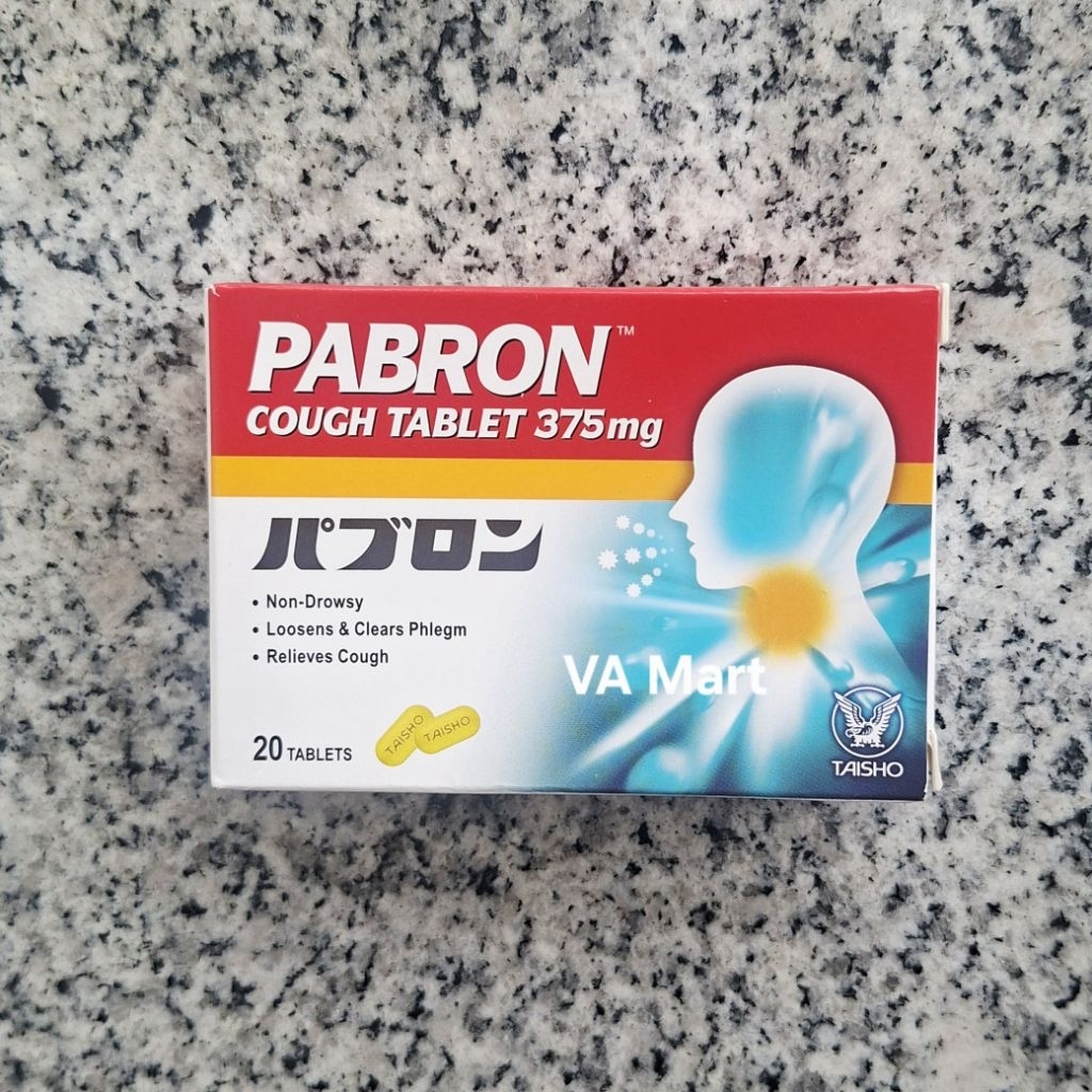 PABRON Cough Tablet 375MG Adult Dewasa Isi 20 Tablet Obat Batuk Dewasa Tablet Tidak Menyebabkan Ngan