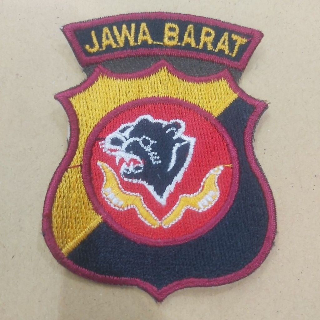 BET BORDIR LOGO POLDA JAWA BARAT#*TEBAL*#