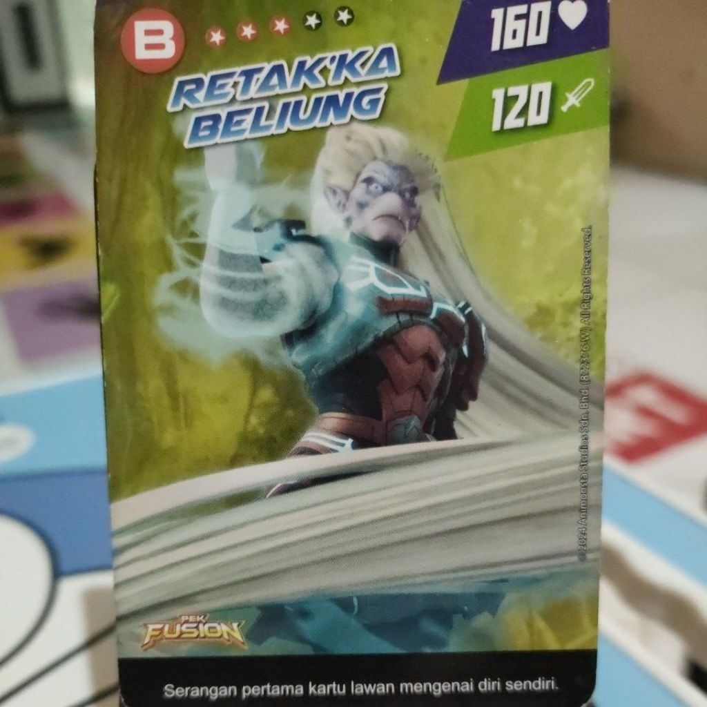 Monsta Galaxy Card Pek Fusion Kartu BoBoiBoy Retakka Beliung Limited Edition