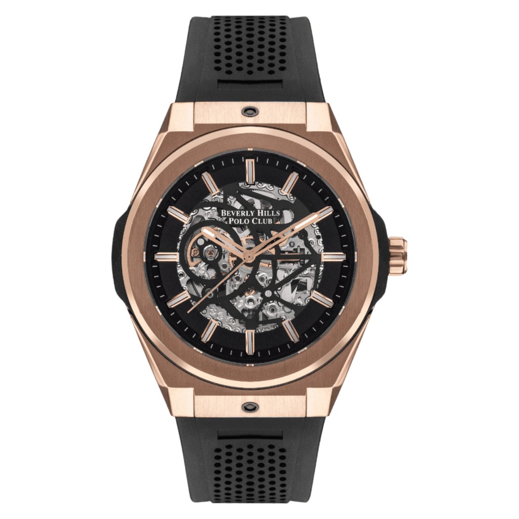 Galery jam Tangan Beverly Hills Polo Club BP3315X.451 Automatic Black Rosegold
