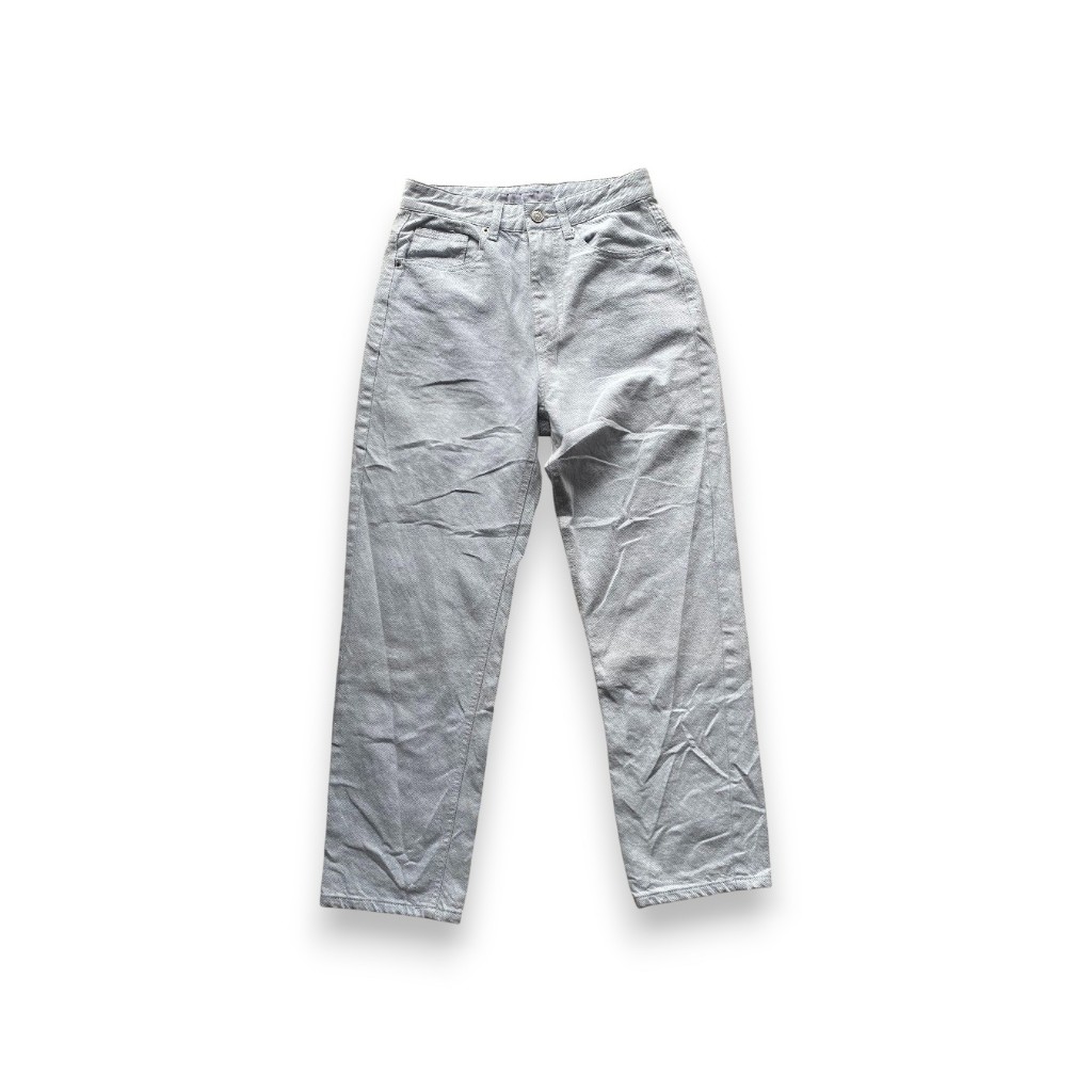 Celana Panjang 8seconds High Waist Straight Denim Light Blue Jeans