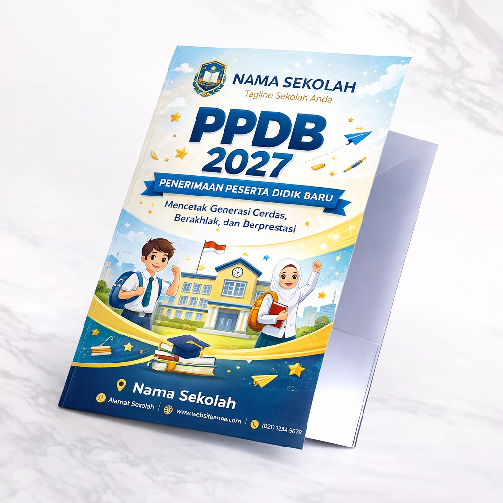 Map Folder A4 Custom Logo – Untuk Sekolah, Kampus & Perusahaan