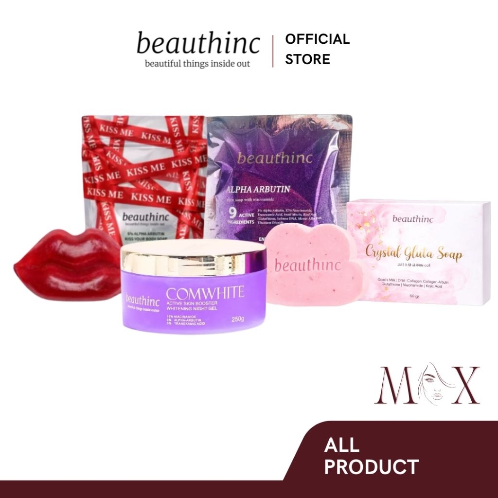 BEAUTHINC - Paket Bundling Sabun + HB Dosting Whitening Night Gel