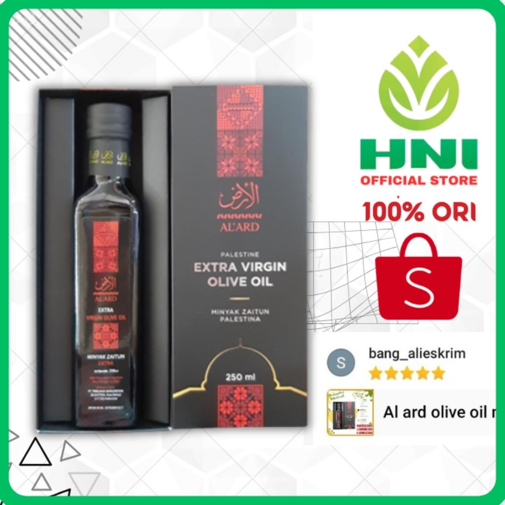 Al ard olive oil minyak zaitun asli extra virgin olive oil 100% palestina