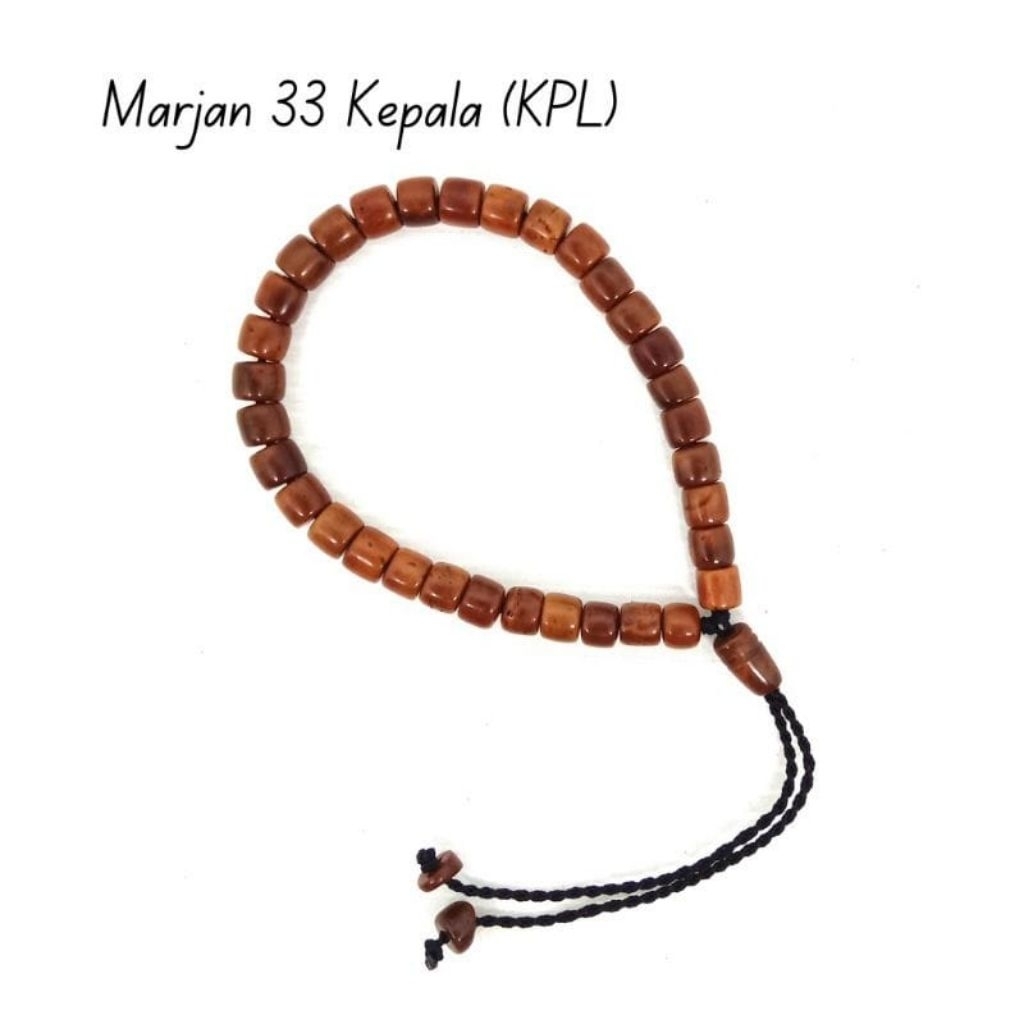 Grosir Ecer Gelang Kesehatan kokka Premium Kaukah 33 butir Marjan Marzan Coklat Cokelat Asli Kaliman