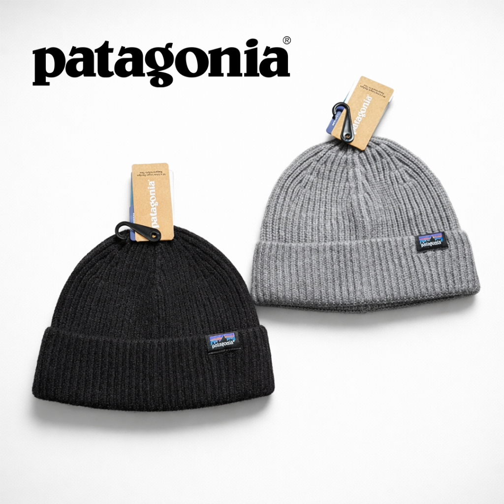 Patagonia Beanie Hat Kupluk Knit original Topi Patagonia Outdoor Hiking Camping | Beanie Streetwear 