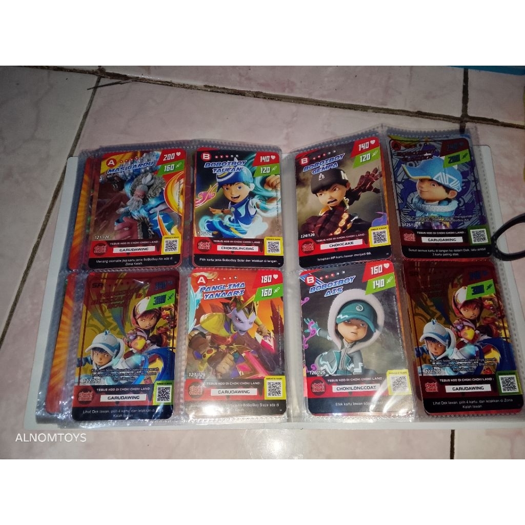 CARD Boboiboy galaxy Monsta v2 bacht 2 64-126 full holo SR (tanpa album)