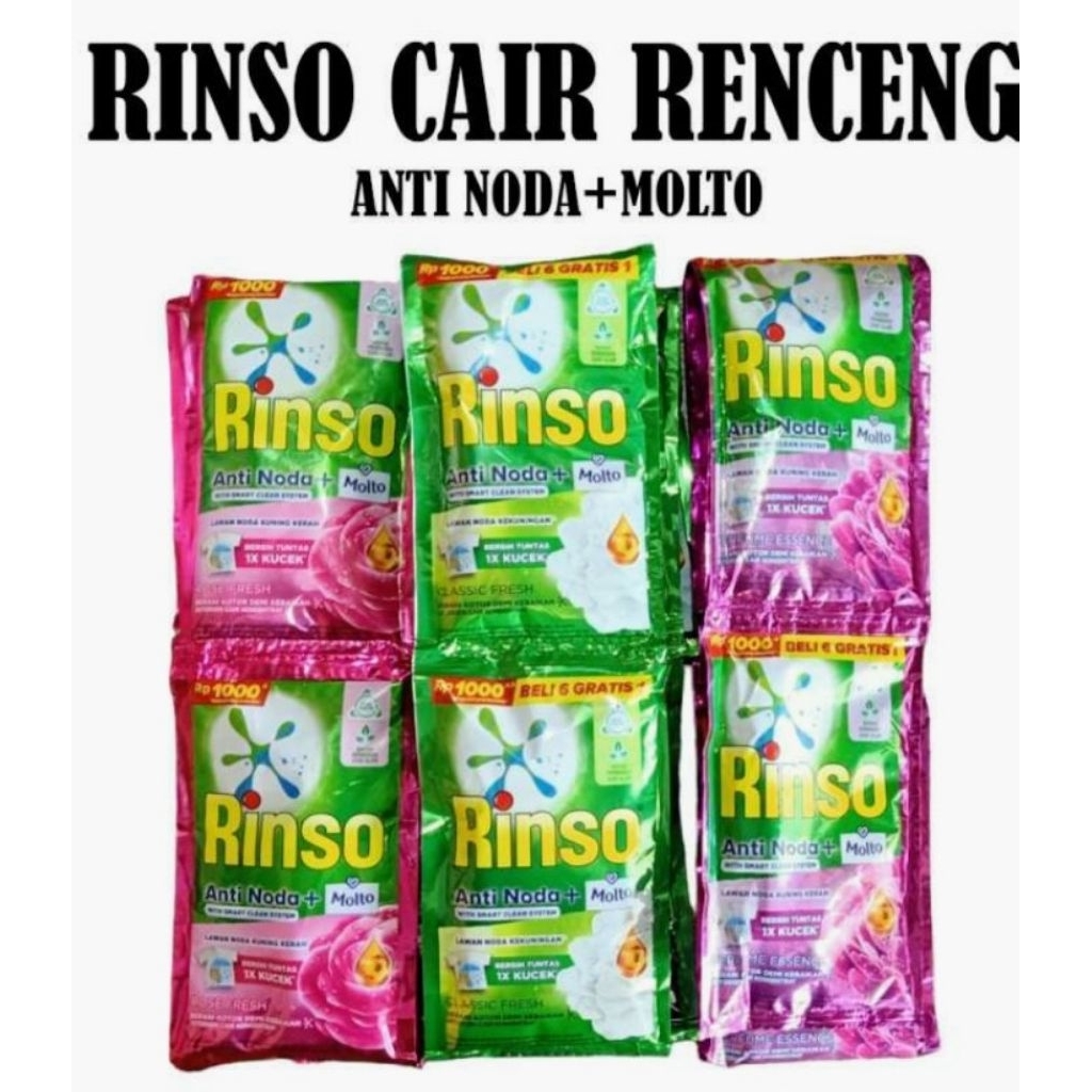 Rinso cair sachet ecer 38 ml