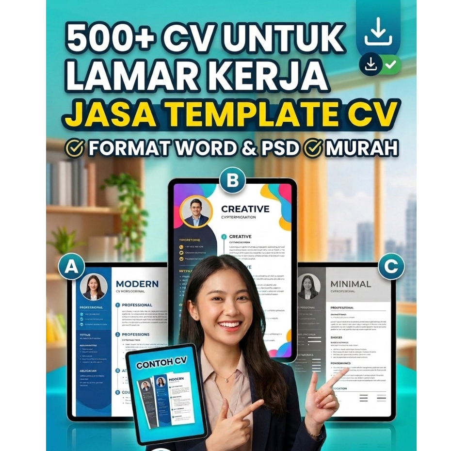 500+ Template CV Format PSD & Word