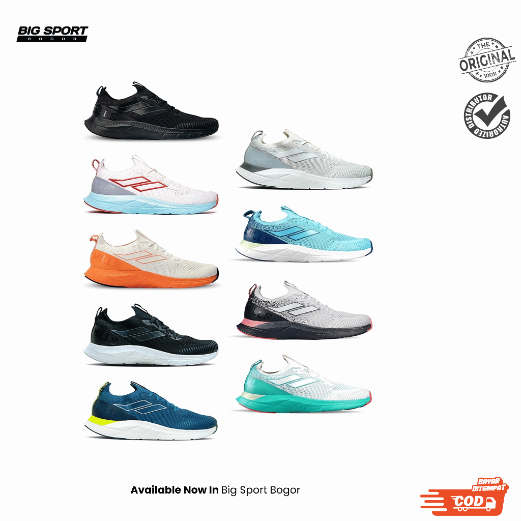 Sepatu Sneakers Mills Treximo Enerlite | Sepatu Lari Running Mills Treximo Enerlite