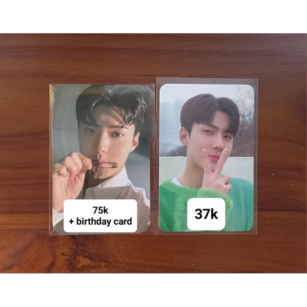 Photocard Sehun Birthday Card / Pc Sehun Exo' Clock Fanmeeting 2023 Pc Sehun fanmeet 2023 Exo Clock 